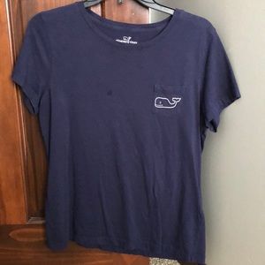 Navy blue vineyard vines shirt